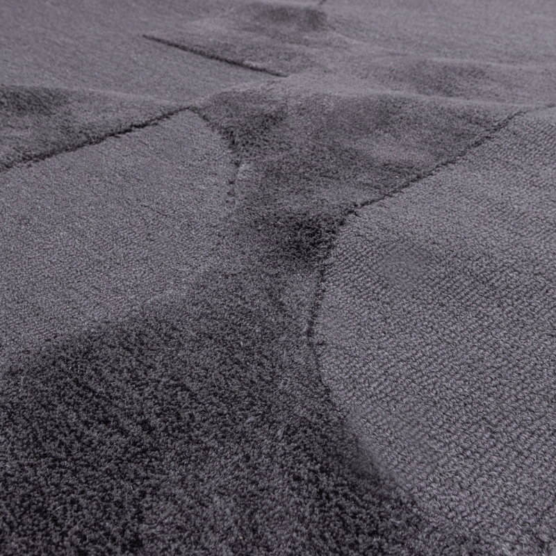 Matto Livo 160×160 cm - Harmaa - Kodintekstiilit & matot - Matto - Moderni matto - Villamatto