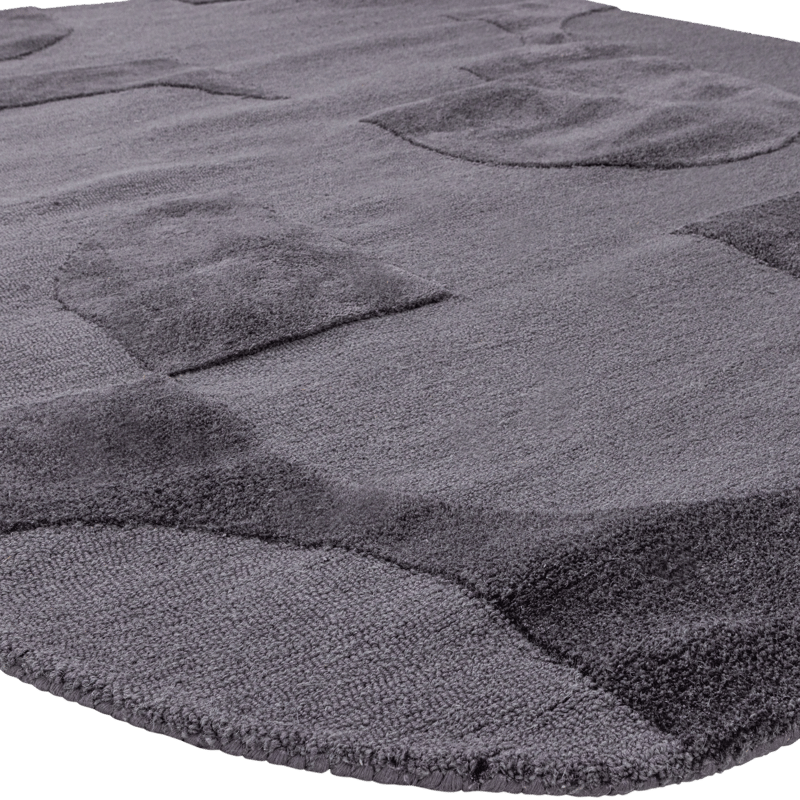 Matto Livo 160×160 cm - Harmaa - Kodintekstiilit & matot - Matto - Moderni matto - Villamatto