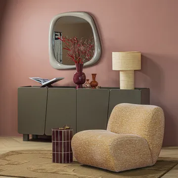 Matto Livo 160×160 cm - Ruskea - Kodintekstiilit & matot - Matto - Moderni matto - Villamatto