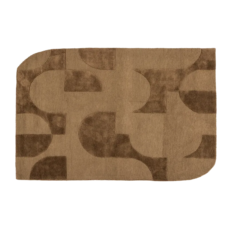 Matto Livo 160×160 cm, Ruskea