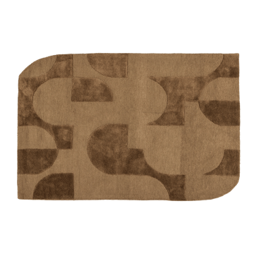 Matto Livo 160×160 cm - Ruskea - Kodintekstiilit & matot - Matto - Moderni matto - Villamatto