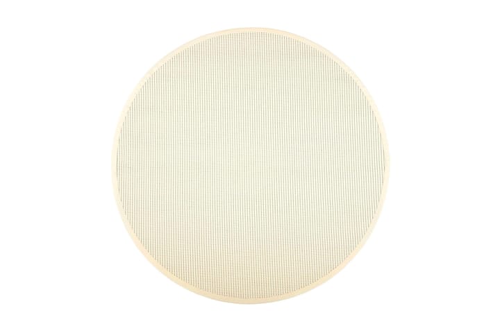 Matto Lyyra2 Pyöreä 160 cm Valkoinen - VM Carpet - Puuvillamatto