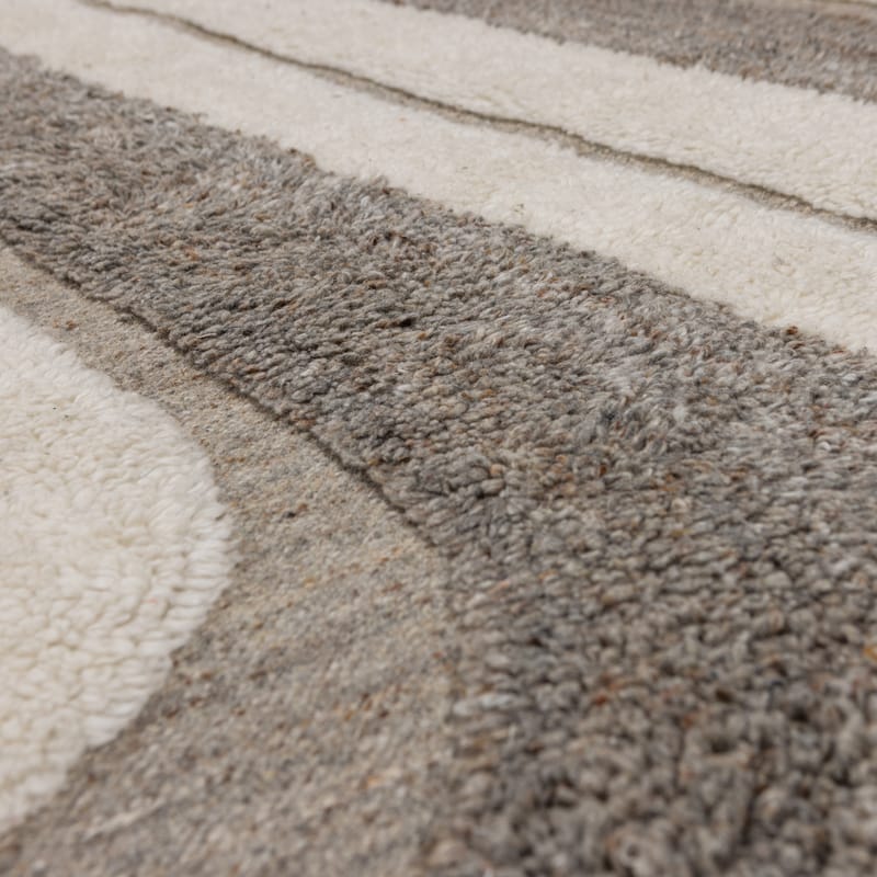 Matto Moro 170×240 cm - Harmaa/Valkoinen - Kodintekstiilit & matot - Matto - Moderni matto - Villamatto