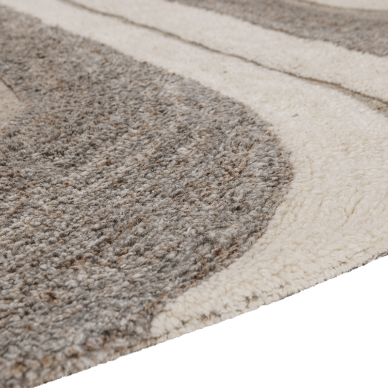 Matto Moro 170×240 cm - Harmaa/Valkoinen - Kodintekstiilit & matot - Matto - Moderni matto - Villamatto