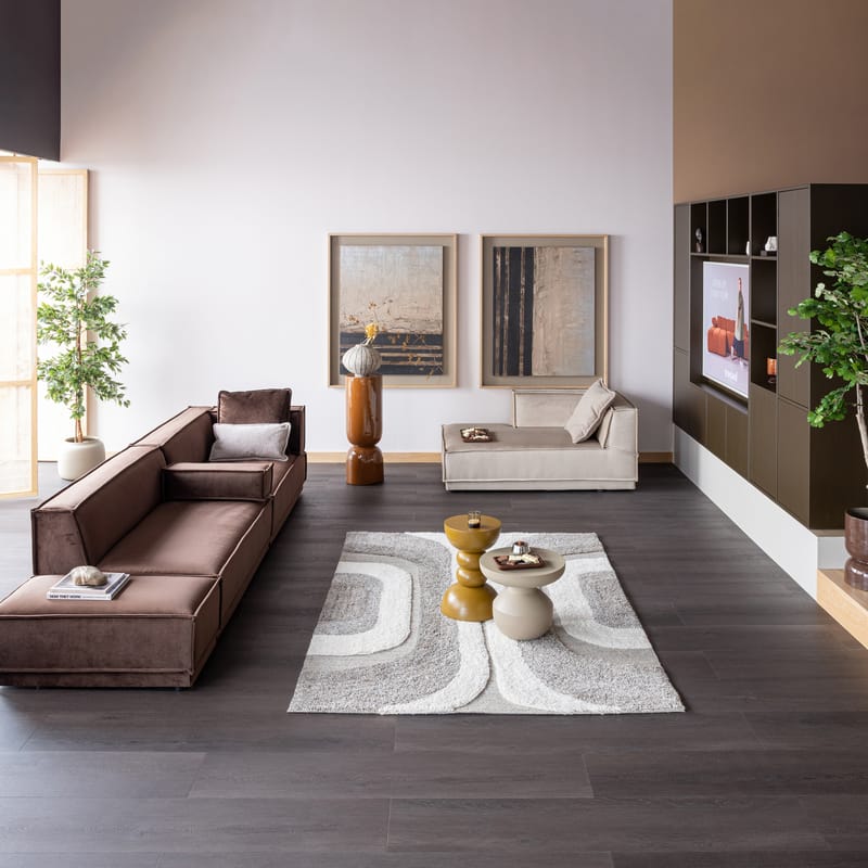 Matto Moro 170×240 cm - Harmaa/Valkoinen - Kodintekstiilit & matot - Matto - Moderni matto - Villamatto