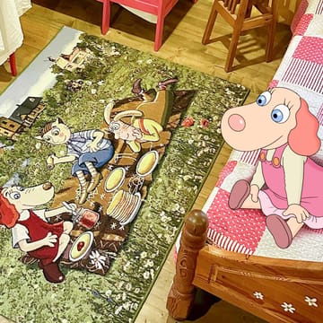 Matto Relvi 100x160 cm - Vihreä - Kodintekstiilit & matot - Matto - Moderni matto - Wilton-matto