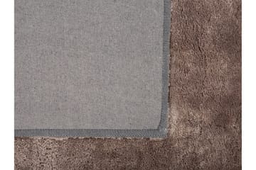 Matto Reminga Pitkä nukka 200x200 cm - Vaaleanruskea - Kodintekstiilit & matot - Matto - Moderni matto - Nukkamatto