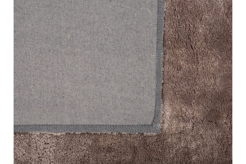 Matto Reminga Pitkä nukka 200x200 cm - Vaaleanruskea - Kodintekstiilit & matot - Matto - Moderni matto - Nukkamatto