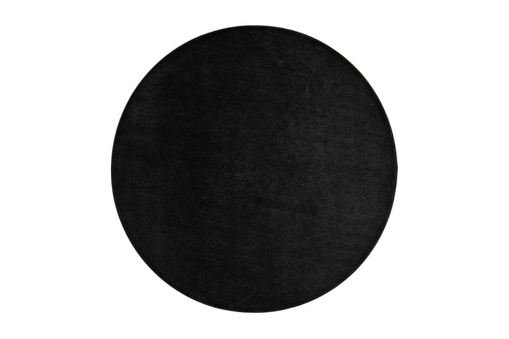 Matto Satine Pyöreä 240 cm Musta - VM Carpet - Nukkamatto