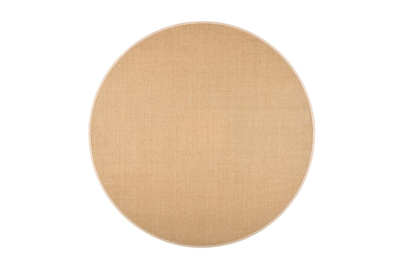 Matto Sisal Pyöreä 133 cm Beige/Harmaa, VM Carpet