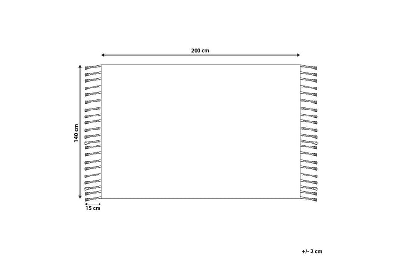 Matto Tabiat - 140x200 cm - Kodintekstiilit & matot - Matto - Moderni matto - Räsymatto