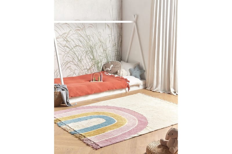 Matto Tatarli - Beige, monivärinen - Kodintekstiilit & matot - Matto - Moderni matto - Puuvillamatto