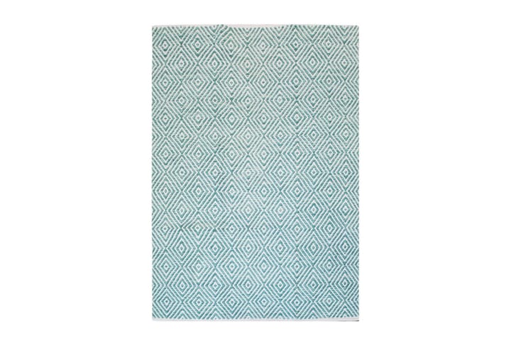 Matto Tureten Mos 160x230 cm Turkoosi - D-Sign - Wilton-matto - Kuviollinen matto & värikäs matto