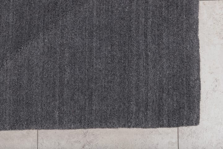 Matto Ulu 200x300 cm - Tummanharmaa - Käsintehdyt matot - Villamatto