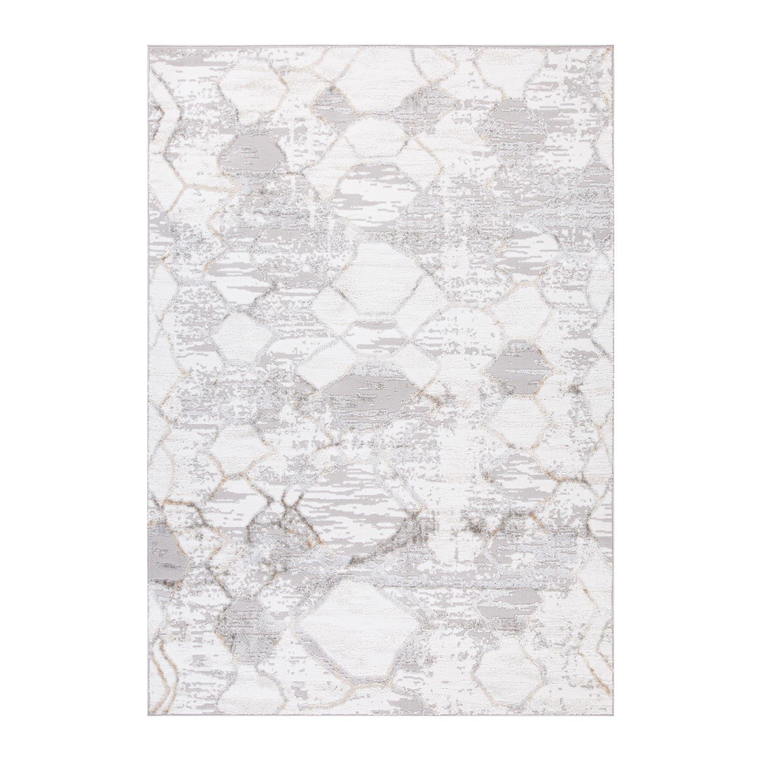Matto Vanor 100x150 cm - hopea/valkoinen