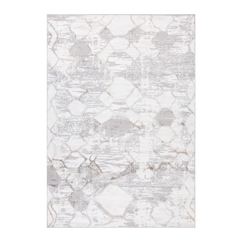 Matto Vanor 100x150 cm, hopea/valkoinen