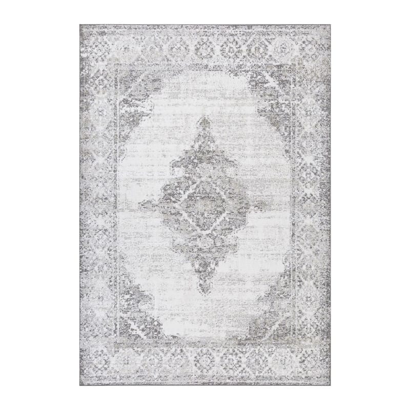 Matto Vanor 200x285 cm, valkoinen/harmaa