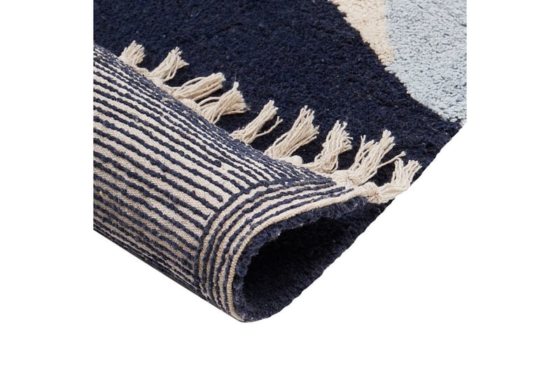 Matto Xinali - Sininen, punainen, beige, harmaa - Kodintekstiilit & matot - Matto - Moderni matto - Puuvillamatto