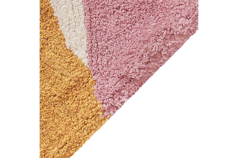 Matto Xinali - Vaaleanpunainen, keltainen, punainen, beige - Kodintekstiilit & matot - Matto - Moderni matto - Puuvillamatto