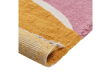 Matto Xinali - Vaaleanpunainen, keltainen, punainen, beige - Kodintekstiilit & matot - Matto - Moderni matto - Puuvillamatto
