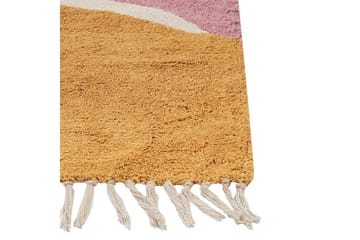 Matto Xinali - Vaaleanpunainen, keltainen, punainen, beige - Kodintekstiilit & matot - Matto - Moderni matto - Puuvillamatto
