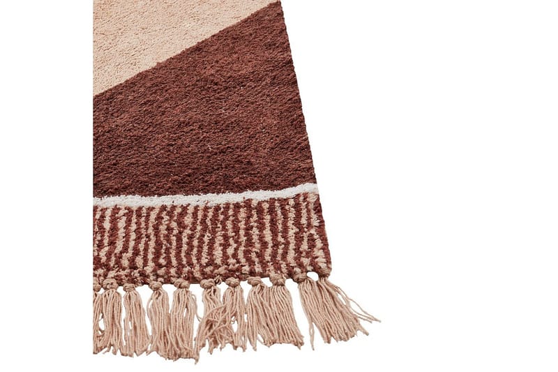 Matto Xuluf - Ruskea, Beige - Kodintekstiilit & matot - Matto - Moderni matto - Puuvillamatto