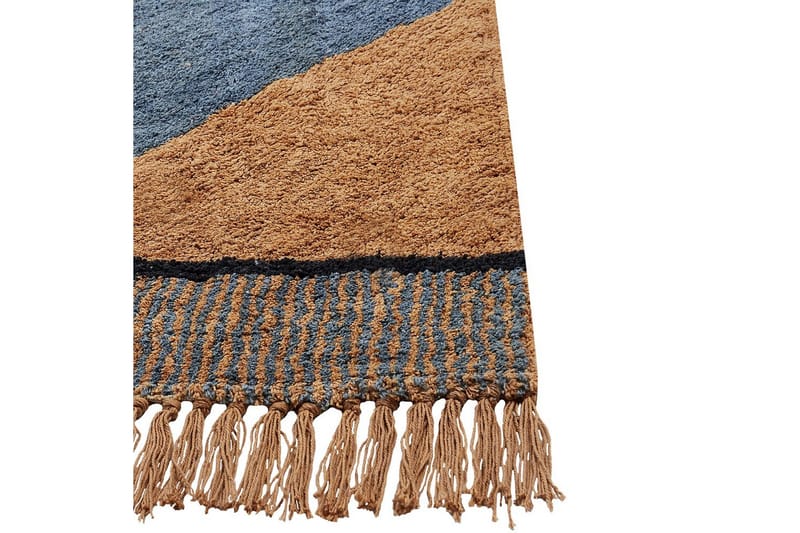 Matto Xuluf - Ruskea, Sininen - Kodintekstiilit & matot - Matto - Moderni matto - Puuvillamatto