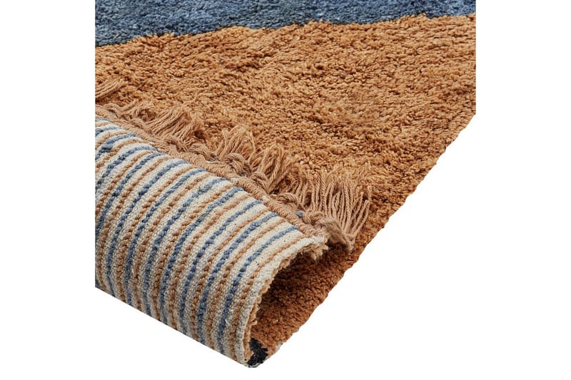Matto Xuluf - Ruskea, Sininen - Kodintekstiilit & matot - Matto - Moderni matto - Puuvillamatto