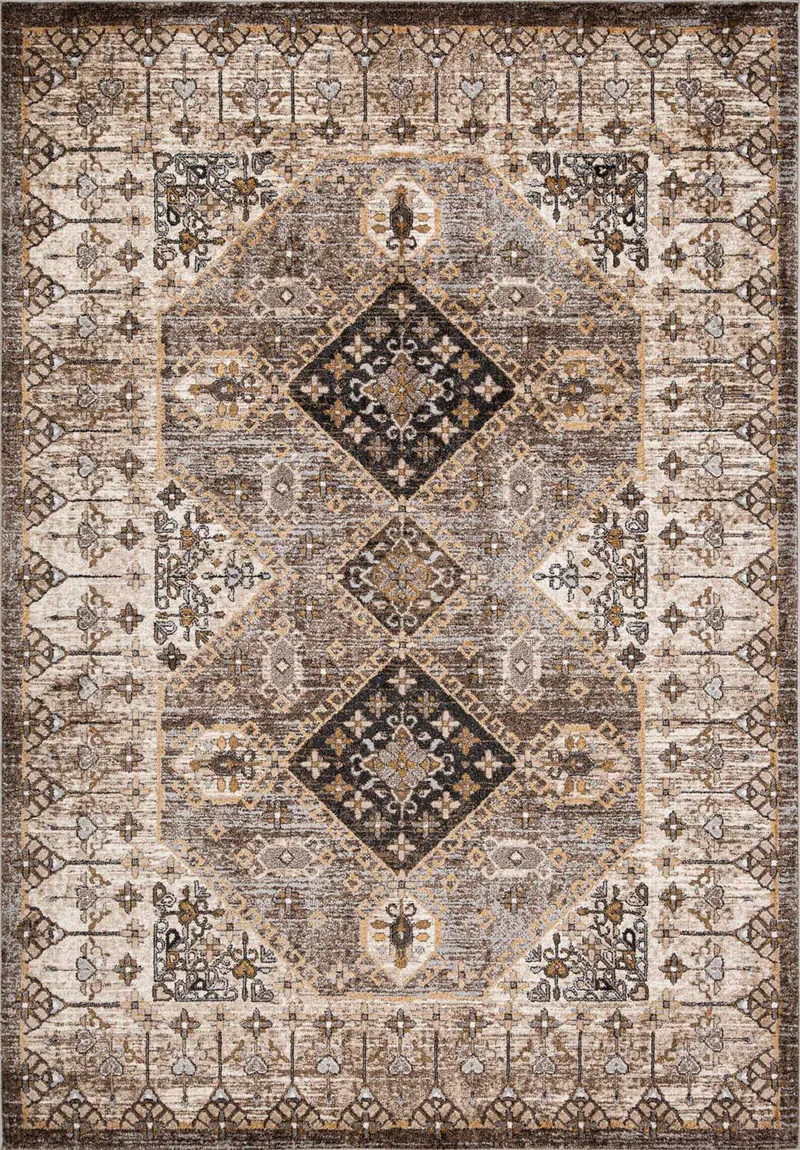 Matto Yelvi 200x285 cm, ruskea/beige