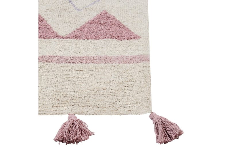 Matto Zaysan - Beige, vaaleanpunainen, violetti, keltainen - Kodintekstiilit & matot - Matto - Moderni matto - Puuvillamatto
