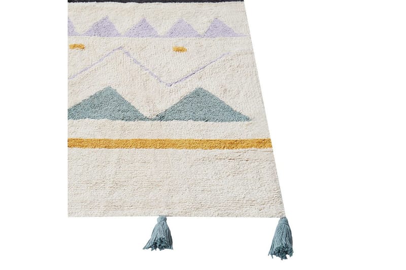 Matto Zaysan - Beige, vihreä, violetti, keltainen, musta - Kodintekstiilit & matot - Matto - Moderni matto - Puuvillamatto