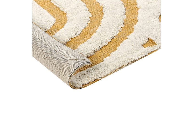 Matto Perai - Valkoinen, Keltainen, 160x230 cm - Kodintekstiilit & matot - Matto - Moderni matto - Puuvillamatto