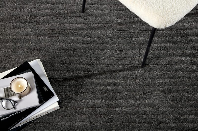 Milton Villamatto 200x300 cm Suorakulmainen - Tummanharmaa - Kodintekstiilit & matot - Matto - Moderni matto - Villamatto