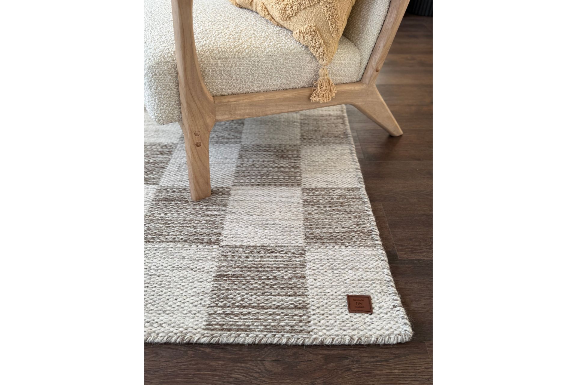 Moharan Villamatto 140x200 cm Suorakulmainen - Tumma beige - Kodintekstiilit & matot - Matto - Moderni matto - Villamatto