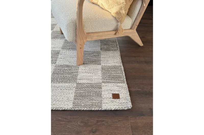 Moharan Villamatto 160x230 cm Suorakulmainen - Harmaa - Kodintekstiilit & matot - Matto - Moderni matto - Villamatto