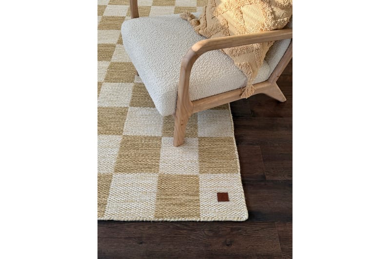 Moharan Villamatto 160x230 cm Suorakulmainen - Keltainen - Kodintekstiilit & matot - Matto - Moderni matto - Villamatto