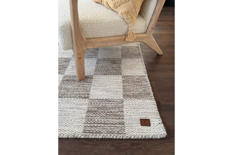 Moharan Villamatto 240x340 cm Suorakulmainen - Tumma beige - Kodintekstiilit & matot - Matto - Moderni matto - Villamatto