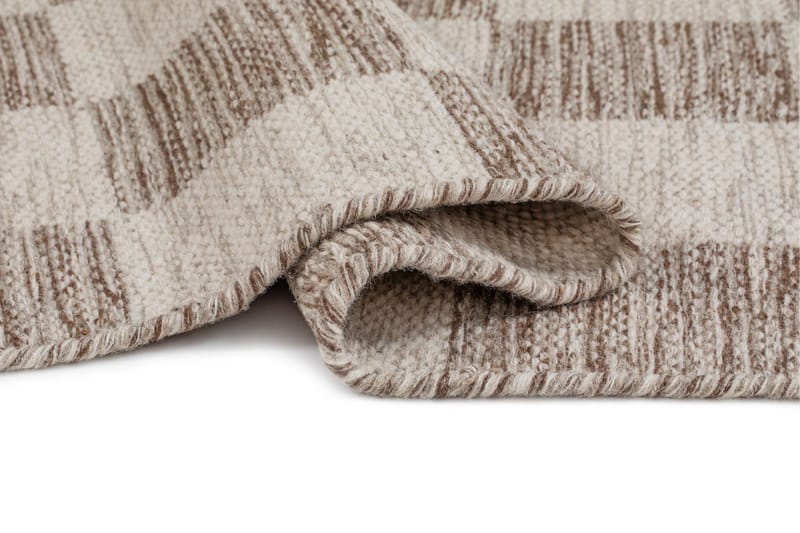 Moharan Villamatto 75x200 cm Pitkulainen - Tumma beige - Kodintekstiilit & matot - Matto - Moderni matto - Villamatto