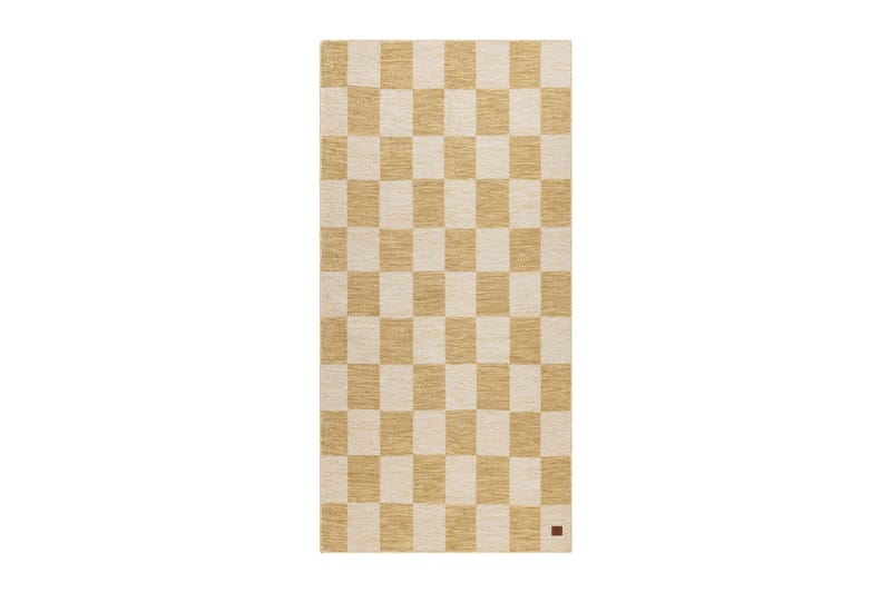 Moharan Villamatto 75x200 cm Pitkulainen - Keltainen - Kodintekstiilit & matot - Matto - Moderni matto - Villamatto