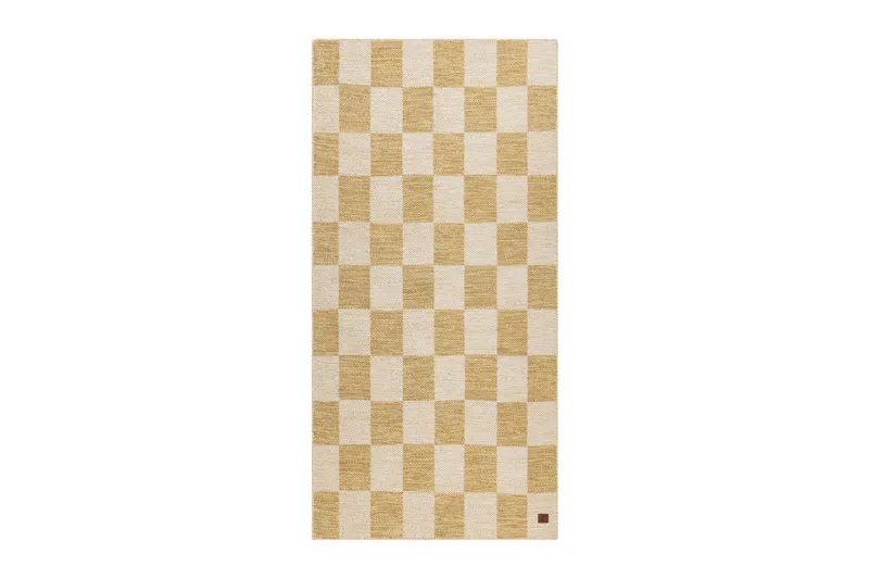 Moharan Villamatto 75x200 cm Pitkulainen - Keltainen - Kodintekstiilit & matot - Matto - Moderni matto - Villamatto
