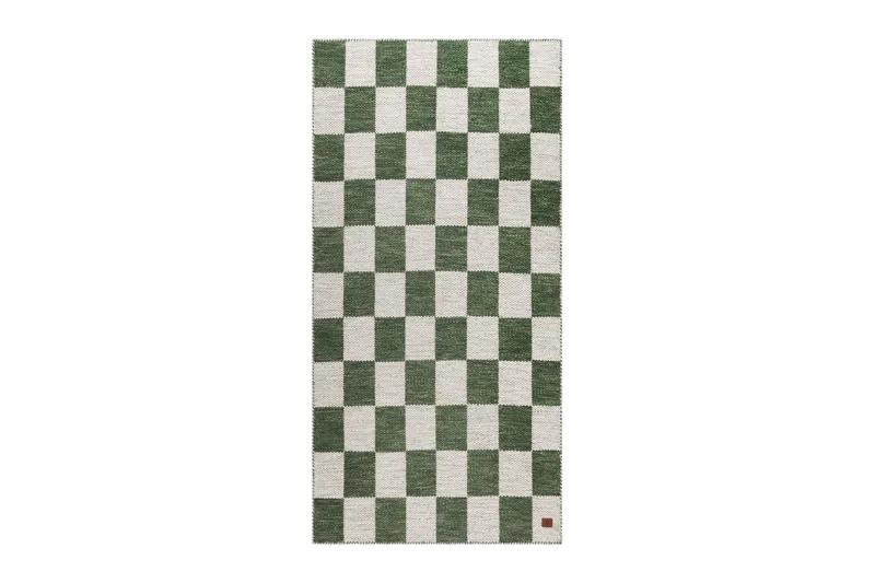 Moharan Villamatto 75x200 cm Pitkulainen, Smaragdinvihreä