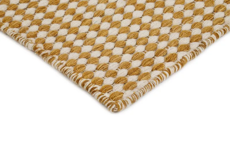 Mohardi Villamatto 240x340 cm Suorakulmainen - Keltainen - Kodintekstiilit & matot - Matto - Moderni matto - Villamatto