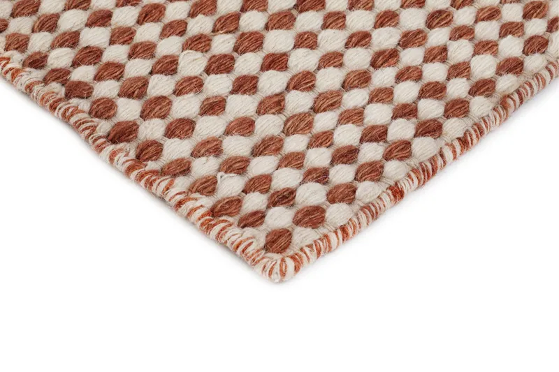 Mohardi Villamatto 80x200 cm Pitkulainen - Terrakotta - Kodintekstiilit & matot - Matto - Moderni matto - Villamatto