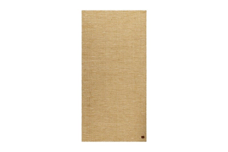 Mohardi Villamatto 80x200 cm Pitkulainen - Keltainen - Kodintekstiilit & matot - Matto - Moderni matto - Villamatto