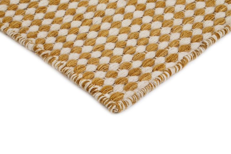 Mohardi Villamatto 80x200 cm Pitkulainen - Keltainen - Kodintekstiilit & matot - Matto - Moderni matto - Villamatto