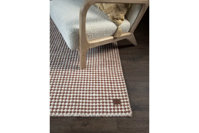 Mohardi Villamatto 80x200 cm Pitkulainen - Terrakotta - Kodintekstiilit & matot - Matto - Moderni matto - Villamatto