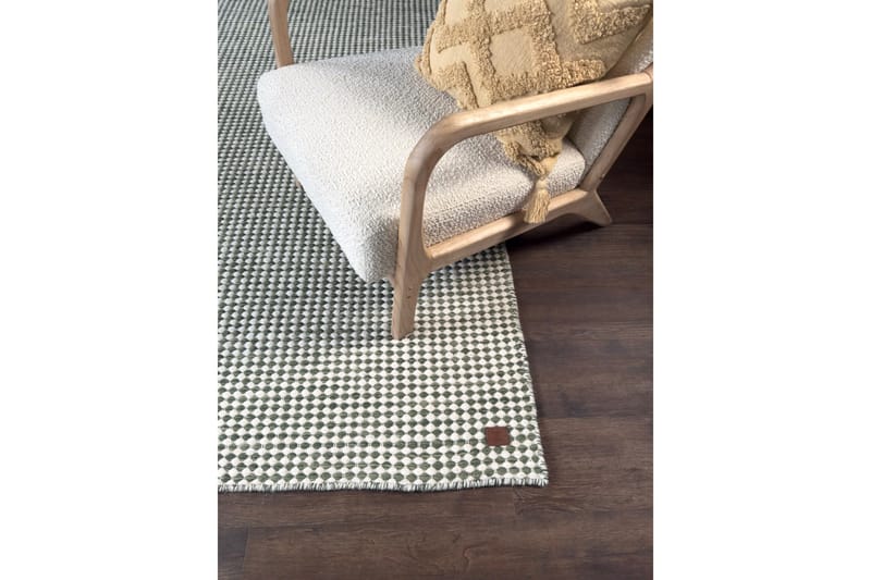 Mohardi Villamatto 80x300 cm Pitkulainen - Smaragdinvihreä - Kodintekstiilit & matot - Matto - Moderni matto - Villamatto