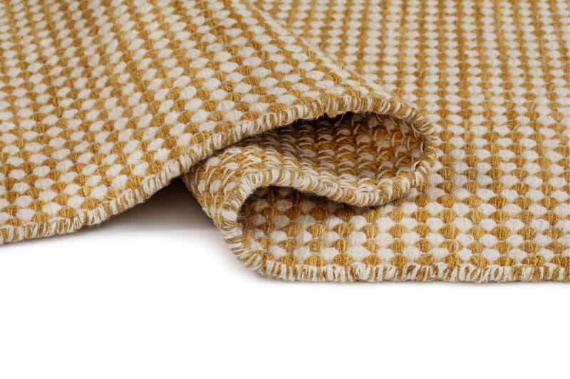 Mohardi Villamatto 80x300 cm Pitkulainen - Keltainen - Kodintekstiilit & matot - Matto - Moderni matto - Villamatto