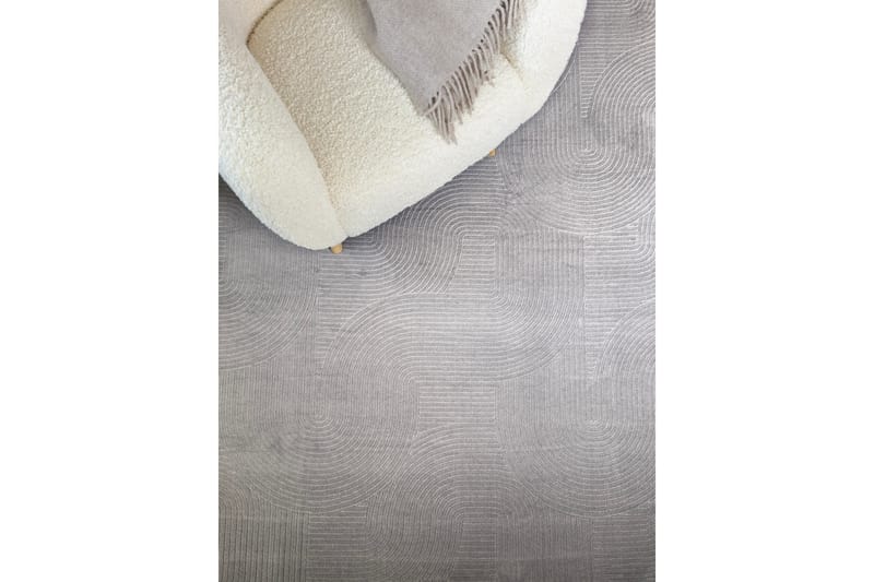 Momita Frieze-matto 200x290 cm Suorakulmainen - Harmaa - Kodintekstiilit & matot - Matto - Moderni matto - Wilton-matto