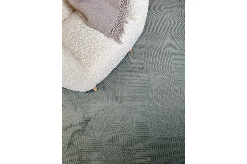 Momita Frieze-matto 80x150 cm Pitkulainen - Vihreä - Kodintekstiilit & matot - Matto - Moderni matto - Wilton-matto